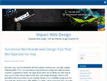 Tablet Screenshot of impact-webdesign.net